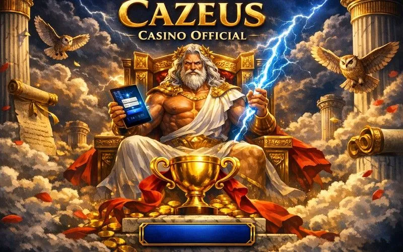 Cazeus Casino login page banner